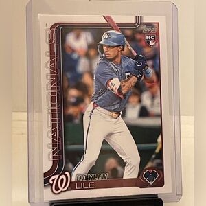 DAYLEN LILE 2025 TOPPS SERIES UPDATE ROOKIE CARD-NATIONALS ROOKIE RC